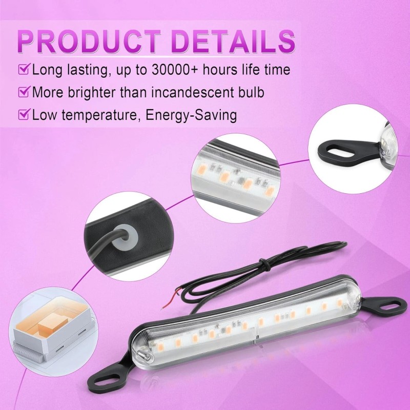 RL Purple License Plate Light Extremely Bright LED Assembly Fits