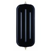 Fit System RH072B 7" x 16" Black West Coast Ribbed-Back