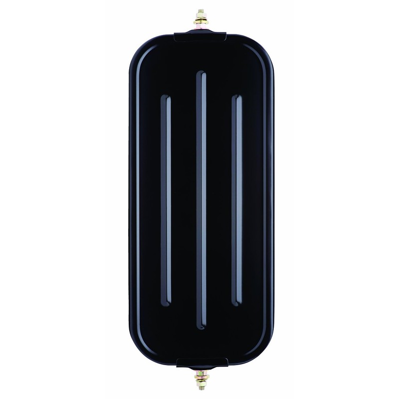 Fit System RH072B 7" x 16" Black West Coast Ribbed-Back