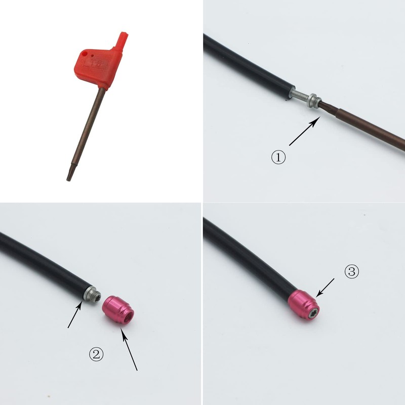 LGEGE Bicycle Brake Line Olive Kit - 4 Sets Bicycle