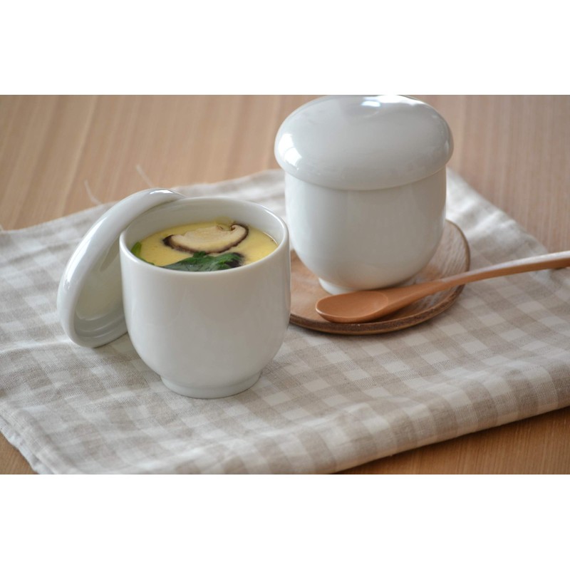 テーブルウェアイースト 茶碗蒸し(ホワイト) (2客セット) 白 26 x 13.6 10 cm di-B1-1003-FBA