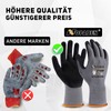 Men's/Women’s Work Gloves, 6 Pairs with Grip, Non-Slip Nitrile Coating,