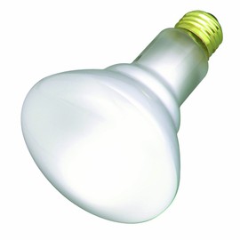 Satco S2810 130V Medium Base 30-Watt R20 Light Bulb, Frosted