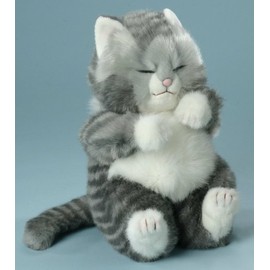 Katzenmama 30cm grau-gestreift