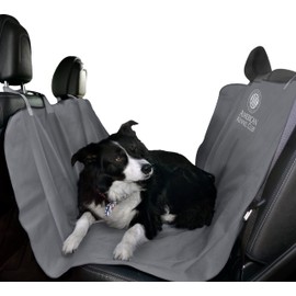 American Kennel Club Hammock Style Pet Car Seat Cover for Back Seats - 56 x 54 Inches - Gray