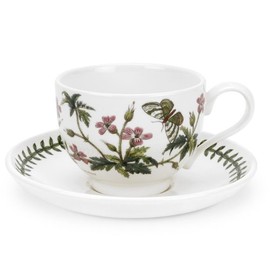Portmeirion Botanic Garden Teacup with Saucer, Herb Robert