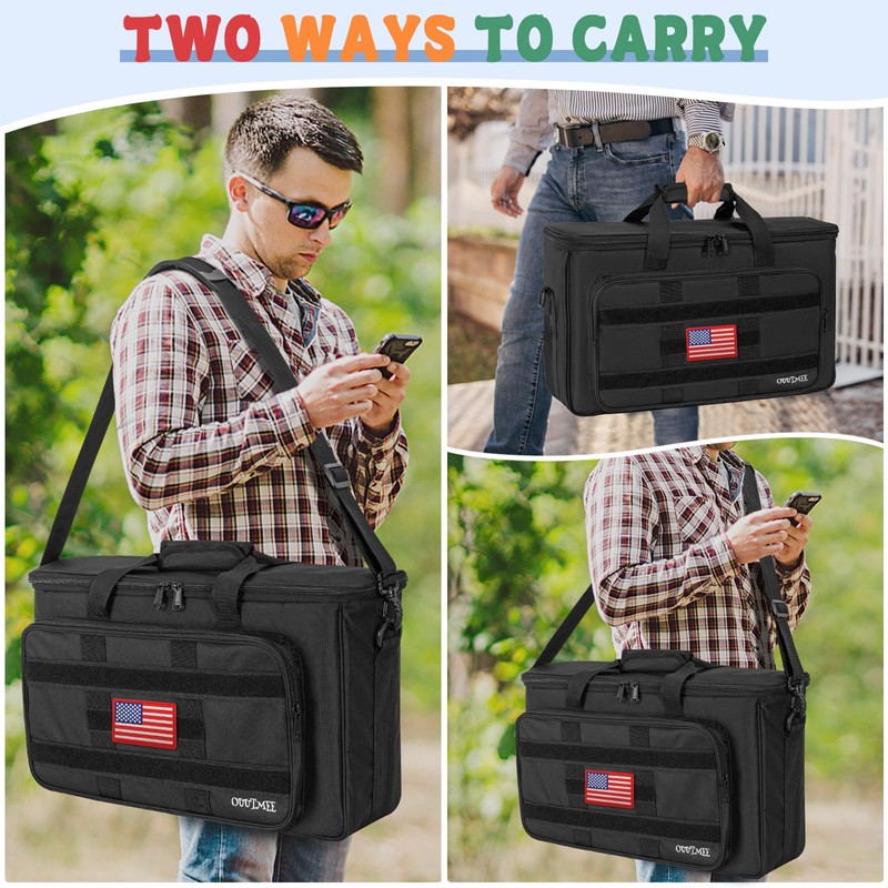 OUUTMEE Cornhole Bag Carrying Case Holds 32 Regulation Sized Professional