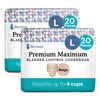 Because Because Premium Maximum Plus Adult Incontinence and Postpartum Bladder