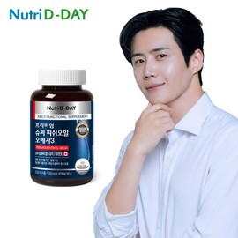 Nutri D Day Premium Super Fish Oil Omega 3 1 bottle, 6 months supply, 180 capsules / 뉴트리디데이 프리미엄 슈퍼 피쉬오일 오메가3 1병 6개월분 180캡슐