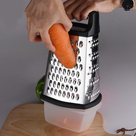 Box Gratters,Stainless Steel Box Grater - Box Gratters 4 Sided, Food Grater, Vegetable Grater for Grating Carrots, Cucumbers, Potatoes, Vegetables