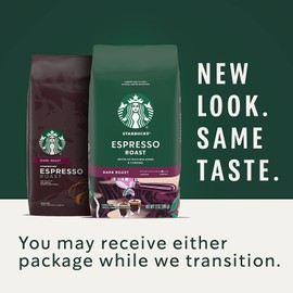 Starbucks Ground Coffee—Dark Roast Coffee—Espresso Roast—100% Arabica—6 bags (12 oz each)