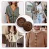 DHER Pack of 20 Wooden Buttons, Wooden Buttons, Beautiful Wooden