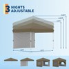10x10 Instant Pop-Up Canopy with 1 Sidewall – Easy 1-Button