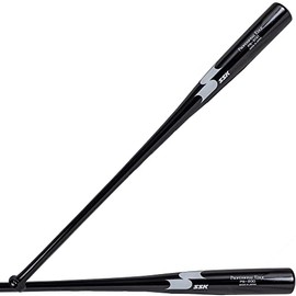 SSK Z9 Professional Edge Coaches Wood Fungo Bat 33" 35" 37" - Baseball & Softball - 60 Day Warranty - 35+ Colors (Black/Black/White, 33")