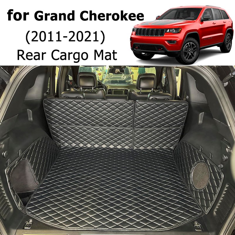 7DEEKEI for 2011-2021 Jeep Grand Cherokee Trunk Mat and Rear