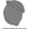 'Lemon' Rubber Stamp - Unmounted Design for Crafting & Scrapbooking,