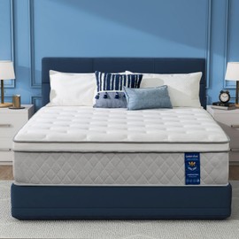 Twin Mattress 12 Inch, Upgraded Coils Hybrid Mattress in a Box Twin Size, Ergonomic Support. Gel Memory Foam & Individual Pocket Spring, Medium Firm Bed, Fiberglass-free, CertiPUR-US Certified