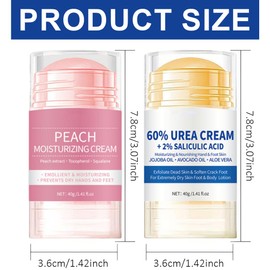 GXGM Pack of 2 Hydrating and Anti-Cracking Foot Cream, Cracked Ointment Feet, Foot Cream Very Dry Feet, Foot Cream Dry Feet, Moisturising and Anti-Crack Foot Cream