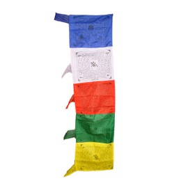 Dharma Store - Tibetan Buddhist Large Multi Color Vertical Tibetan Prayer Flags