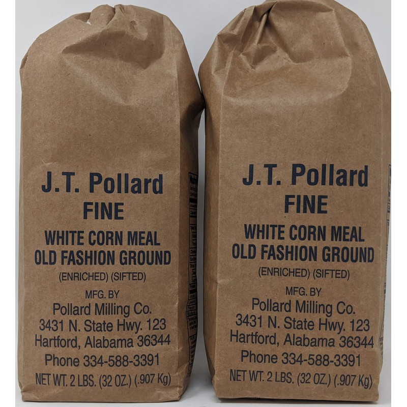 JT Pollard Fine White Cornmeal Bundle - 2 x 32