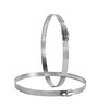 Hon&Guan Pack of 2 Hose Clamps, Stainless Steel, Adjustable Clamping