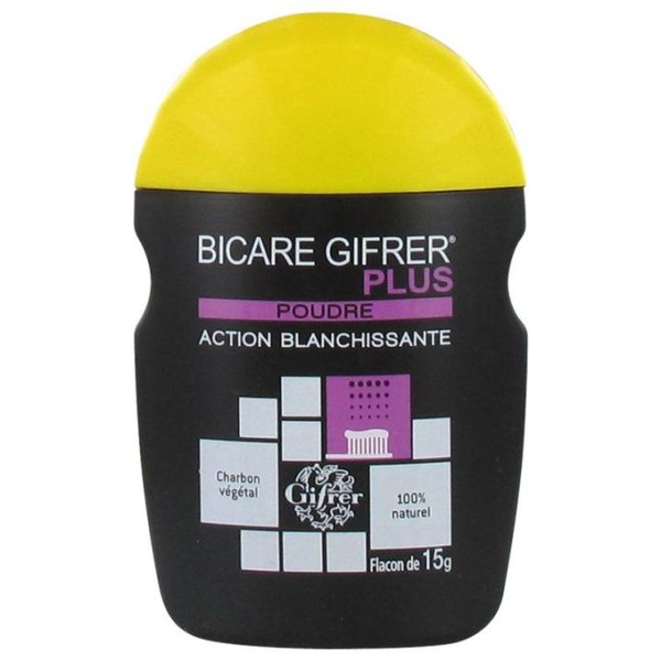 Gifrer Bicare + poudre blanchissante au Charbon 60G