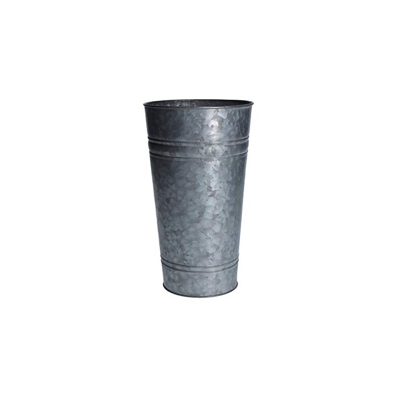 Gisela Graham Galvanised Metal Flower Bucket, Small