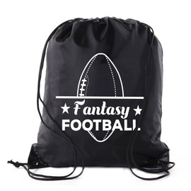 Mato & Hash Fantasy Football Draft Bags| Drawstring Backpacks for Fantasy Football Parties, Fantasy football supplies - 10PK Black CA2500DraftPTY S6
