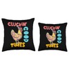 Cluckin' Good Times Funny Chicken Party Throw Pillow