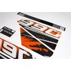 Tankpad Side Tank Pad Carbon Splatter Orange Compatible with KTM