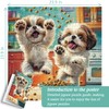 PICKFORU Shih Tzu Snack Time Puzzles for Adults 1000 Pieces,
