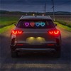 Solar-Powered Heart-Shaped LED Neon Light for Car & Outdoor Decor