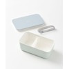 BRUNO RBHK012-BL Yamanaka Lacquer Bi-Color Lunch Box, Blue, No Size
