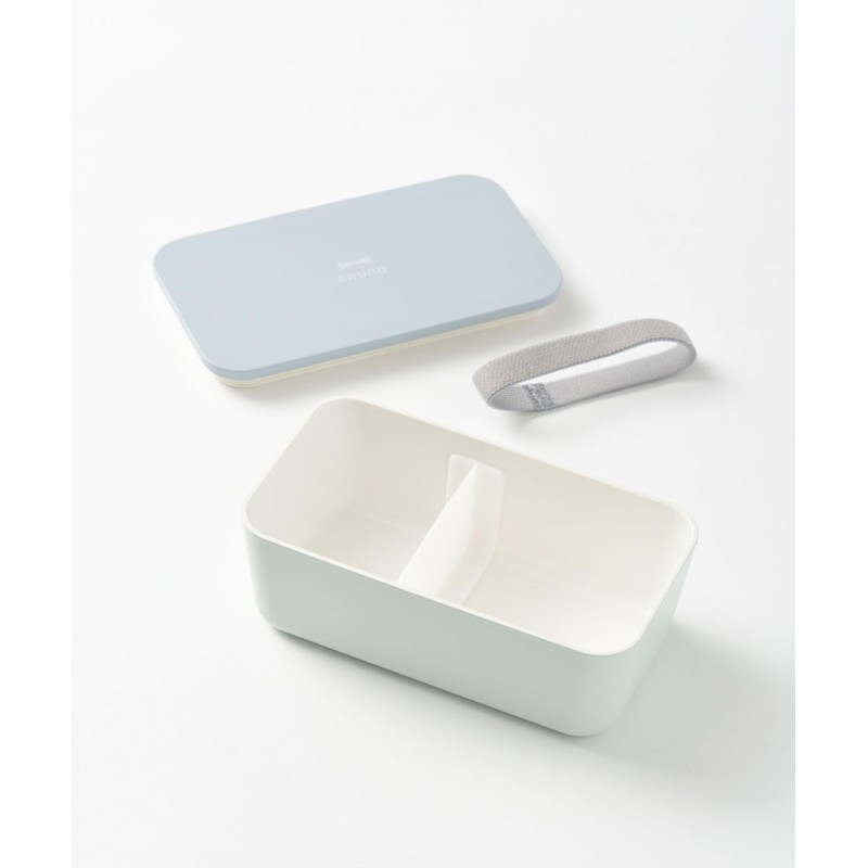 BRUNO RBHK012-BL Yamanaka Lacquer Bi-Color Lunch Box, Blue, No Size