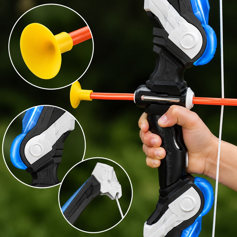 Kids Bow and Arrow Set with Target – LED Light