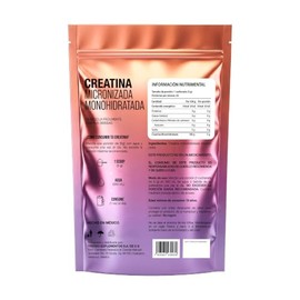 Creatina Monohidratada Micronizada: 5 g por porción, Sin Sabor