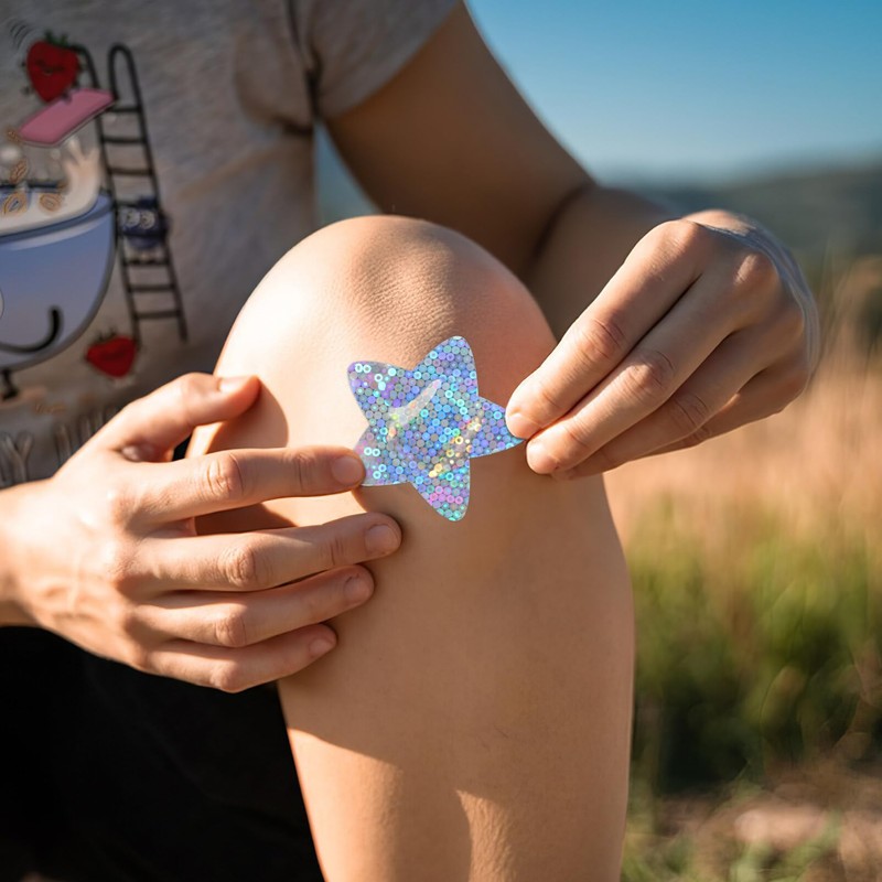 Healeved Convenient Glitter Wound Bandage Patches 50pcs Star Scar Tape