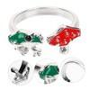 Healeved Mushroom Frog Adjustable Ring Unique Aesthetic Jewelry for Women