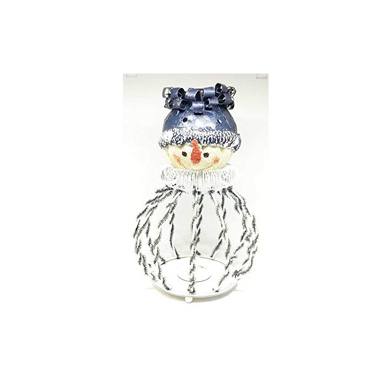 Snowman Tea Light Holder 10 inches