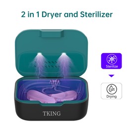 Electronic Dryer for Hearing aids, Ultra Violet C (UV-C) Clean and Dehumidifier Automatic Dry Case