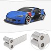 ECSiNG 2PCS 1/10 RC Car Simulation Exhaust Pipe for 1/10
