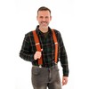 Men's XXL Extra Wide, Heavy Duty X-Shape Braces/Suspenders, 5cm -