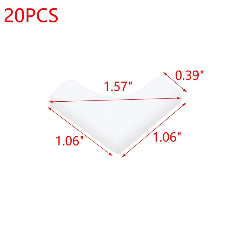 MY MIRONEY 20PCS Window Screen Frame Corner Hardware White Plastic