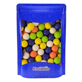 Fruidles Tropical Fruit Gum Balls Fruit Flavored, Candy Buffet Treats, Machine Size Refills, Kosher Certified Parve, 1" Inch (1 Pound)