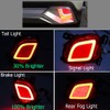 GTINTHEBOX LED Rear Bumper Reflector Lights for 2015-2018 Toyota Highlander,2