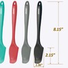 Silicone Mini Spatulas, Curved Small Spatula with Shallow Bowl for