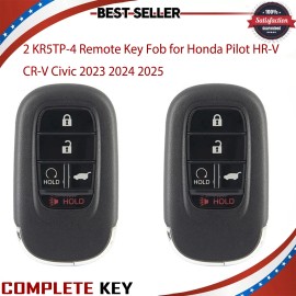 Unbranded 2 KR5TP-4 Remote Key Fob for Honda Pilot HR-V CR-V Civic 2023 2024 2025