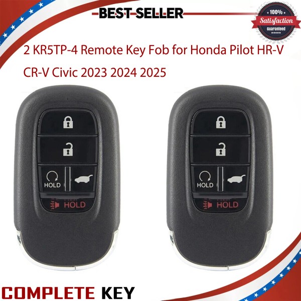 Unbranded 2 KR5TP-4 Remote Key Fob for Honda Pilot HR-V