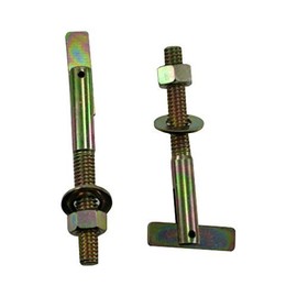 3/8"-16 X 4-1/2" Zinc Yellow-Chromate Hollow Wall T-Anchor (Quantity of 1)
