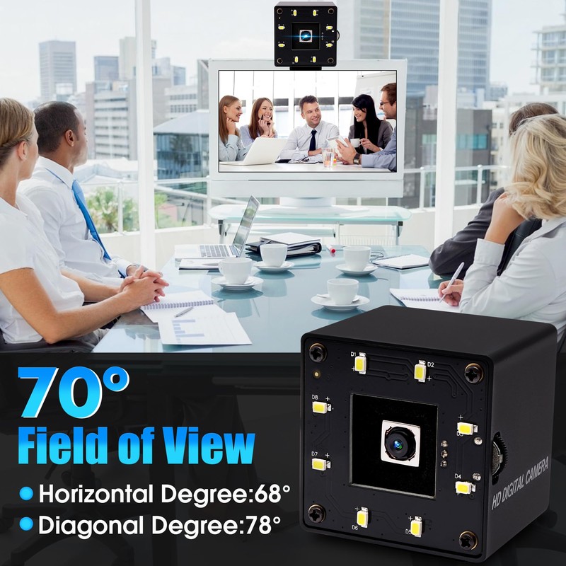 ELP 16MP USB Camera Autofocus 68 Degree Lens, Day and
